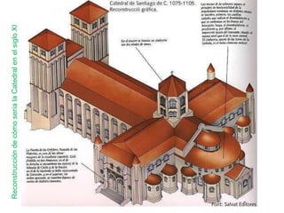 Reconstrucción de cómo sería la Catedral en el siglo XI  
