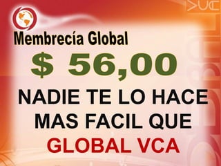 NADIE TE LO HACE
MAS FACIL QUE
GLOBAL VCA
 
