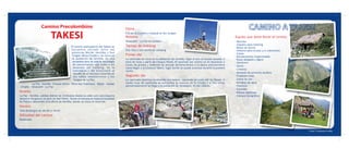 Camino precolombino Takesi