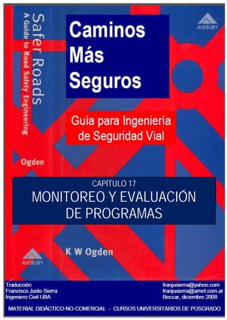 CAPÍTULO 17
MONITOREO Y EVALUACIÓN
DE PROGRAMAS
 