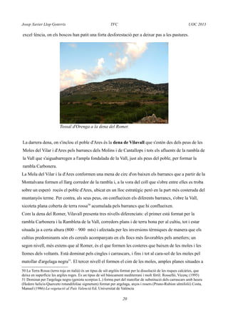 Josep Xavier Llop Goterris TFC UOC 2013
excel·lència, on els boscos han patit una forta desforestació per a deixar pas a l...