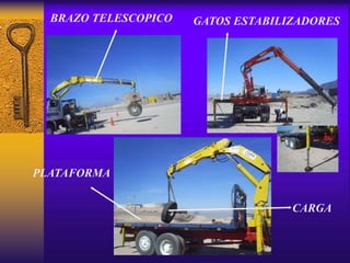 BRAZO TELESCOPICO GATOS ESTABILIZADORES
PLATAFORMA
CARGA
 