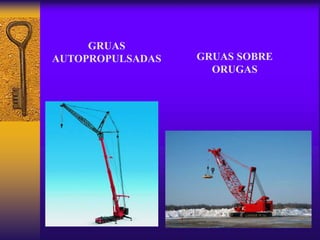 GRUAS
AUTOPROPULSADAS GRUAS SOBRE
ORUGAS
 