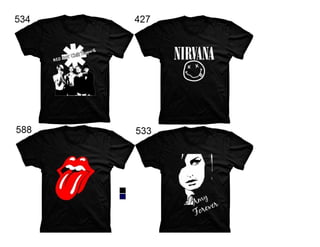 Camisas de bandas de rock