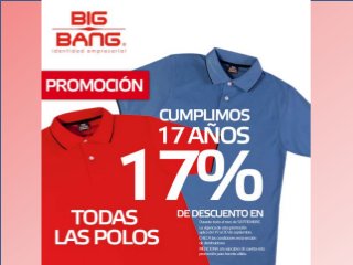 Camisas polo- playeras para hombre BIGBANG- promoción distribuidores