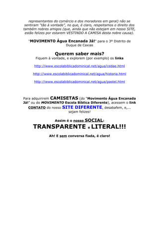 Camisetas movimento...