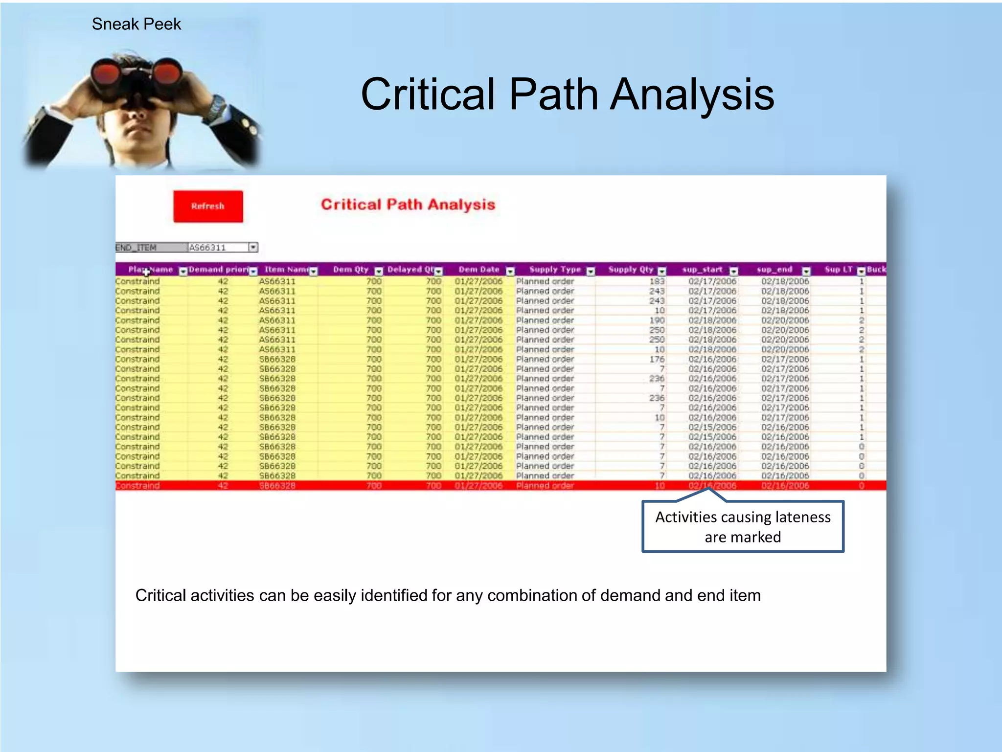 Sneak PeekThe Summary View