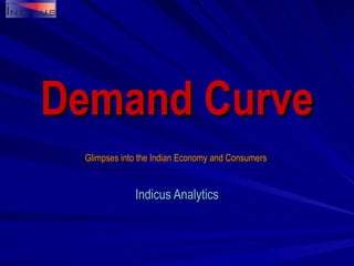 Demand Curve Glimpses into the Indian Economy and Consumers  Indicus  Analytics 