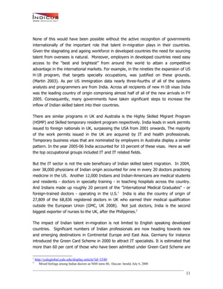 India’s Talent Migration - An Indicus-Manpower Whitepaper