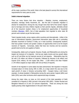 India’s Talent Migration - An Indicus-Manpower Whitepaper