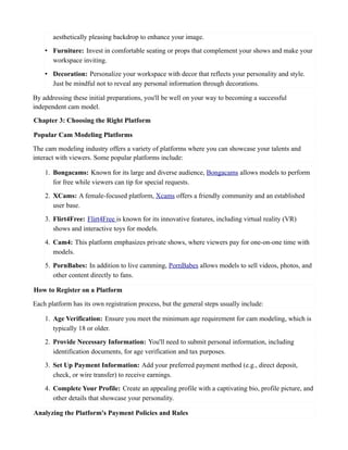 Cam Model's Guide to Success Mastering the Art of Independent Cam