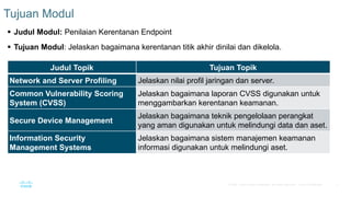 CyberOps Associate Modul 23 Endpoint Vulnerability Assessment | PDF