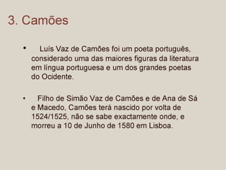 CAMÕES visto pelos alunos do 9º E - Parte II