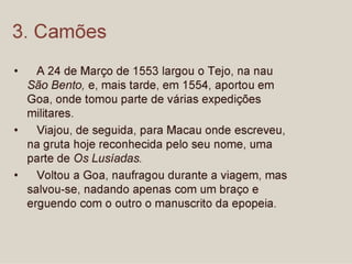 CAMÕES visto pelos alunos do 9º E - Parte II
