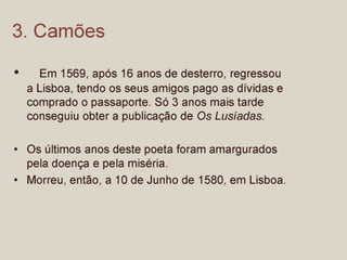 CAMÕES visto pelos alunos do 9º E - Parte II