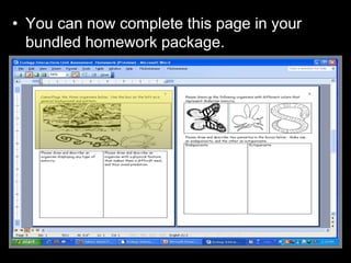 • You can now complete this page in your
bundled homework package.
 