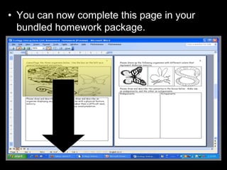• You can now complete this page in your
bundled homework package.
 