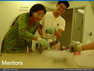 @ f l i p . t a n e d o UCR CAMP GENERAL MEETING
Mentors
Suchitra


Sebastian
 