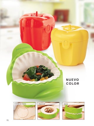 n u e vo
C O LO R
Cortá la masa. Rellená. Sellá.
70
 