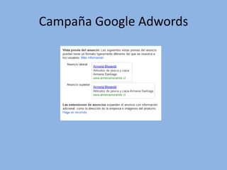 Campaña Google Adwords
 