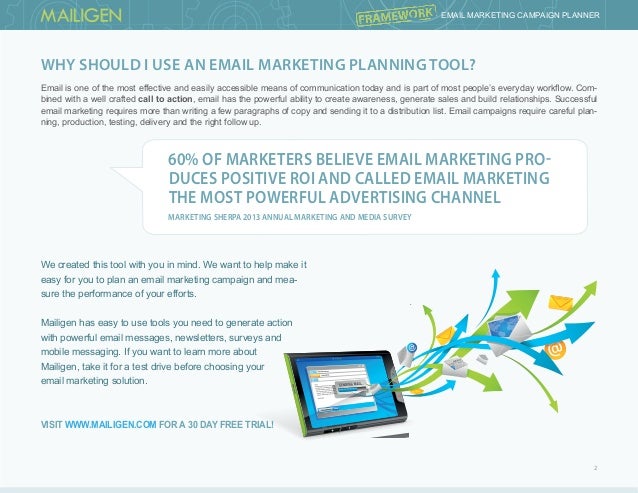 email marketing planner