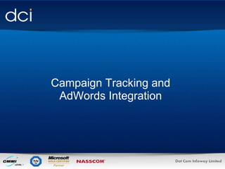 Campaign Tracking and AdWords Integration 