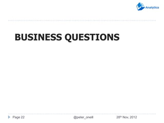 BUSINESS QUESTIONS




Page 22    @peter_oneill   28th Nov, 2012
 