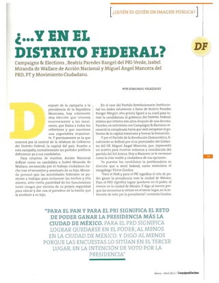 Los presidenciables en 2012