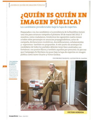 Los presidenciables en 2012