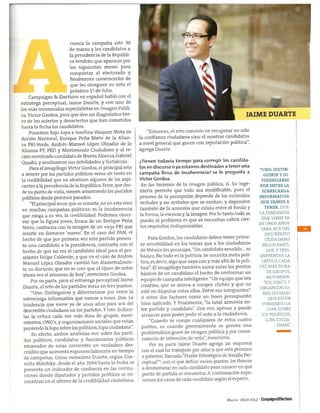 Los presidenciables en 2012