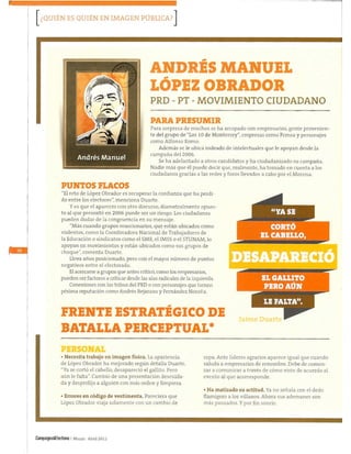 Los presidenciables en 2012