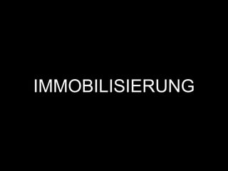 IMMOBILISIERUNG
 