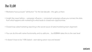 Campaign Influence & the Marketing Metrics that Matter, Andrea Tarrell