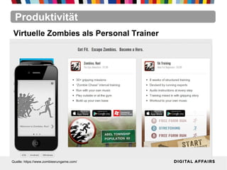 Produktivität
Quelle: https://www.zombiesrungame.com/
Virtuelle Zombies als Personal Trainer
 