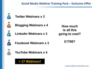 Reach out to prospects and customers through your web or network