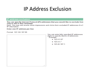 IP Address Exclusion