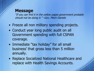 Build a campaigncommittee of keyinfluentials.