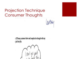 Projection Technique Consumer Thoughts 