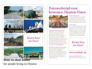 Door-to-door leaﬂet
for people living in Houten
 