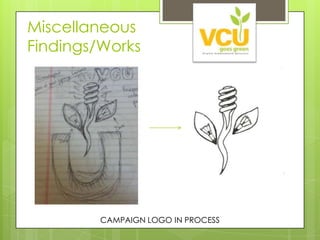 Miscellaneous
Findings/Works




         CAMPAIGN LOGO IN PROCESS
 