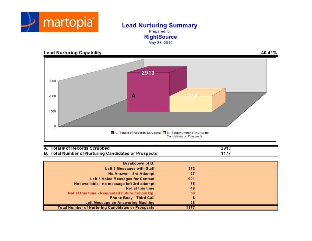 Sample Lead Generation Report
