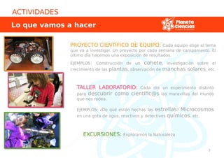 Campamento planeta-ciencias 2015