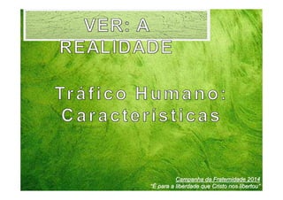 Campanha da Fraternidade 2014
“É para a liberdade que Cristo nos libertou”

 