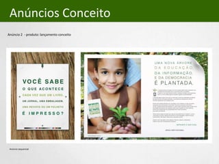 ConceitoTexto BaseA cadeia produtiva do papel e da comunicação gráfica está começando uma campanha de informação sobre o que produz para a sociedade. E assim irá, nos mais diversos veículos, esclarecer dúvidas e, principalmente, trazer à luz da verdade algumas questões ligadas à sustentabilidade. A principal delas é deixar claro que no nosso setor, as árvores destinadas à produção de papel provêm de florestas plantadas, e que estas são simplesmente culturas, lavouras, plantações como qualquer outra.Somos uma indústria alinhada com a ecologia e com a natureza, ou seja, as nossas impressões são extremamente conscientes.  Hoje temos processos mais limpos do que a grande maioria das indústrias. E, mesmo assim, buscamos todos os dias novas tecnologias de produção que respeitem ainda mais o equilíbrio do meio ambiente.