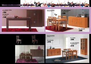 652. MESA FIXA
COR: Wenguê, Cerejeira
DIM: 770X1400X900
651. ELEMENTO 4 PORTAS
COR: Wenguê, Cerejeira
SALA DE JANTAR
COR: Wenguê, Cerejeira
655. MESA EXTENSÍVEL
DIM: 770X1400X900 (fechada)
770X2000X900 (aberta)
656. APARADOR
653. CADEIRA
C/ASSENTO ESTUFADO
COR: Wenguê, Cerejeira
TECIDO: Bege
654. CADEIRA
COR: Wenguê, Cerejeira
146. SALA DE JANTAR
COR: Cerejeira
SALA DE JANTAR
COR: Cerejeira, Wenguê
657. MESA EXTENSÍVEL
DIM: 770X1400X900 (fechada)
770X2000X900 (aberta)
658. APARADOR
SALA DE JANTAR
COR: Cerejeira
661. MESA EXTENSÍVEL
DIM: 760X1400X900 (fechada)
760X2000X900 (aberta)
659. APARADOR
660. VITRINE
Moderno aliado ao bom gosto ... Tudo o que necessita a preços mini
149€
184€
199€
149€
69€
67€
199€
209€
219€
279€
299€
 