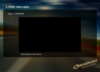 3. FASE: vídeo ações
Ação 1: MOTOVIA
Vídeo Referência - Ação Motovia
 