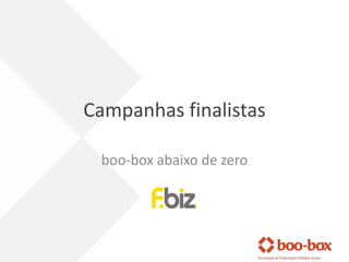 Campanhas finalistas

 boo-box abaixo de zero
 