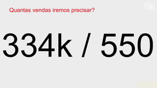 Quantas vendas iremos precisar?
 