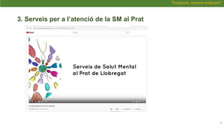 11
“Endavant, sempre endavant”
3. Serveis per a l’atenció de la SM al Prat
 