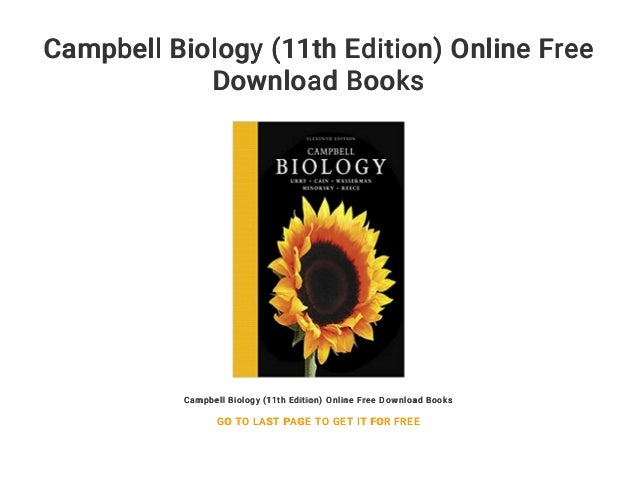 Campbell Biology (11th Edition) Online Free Download Books